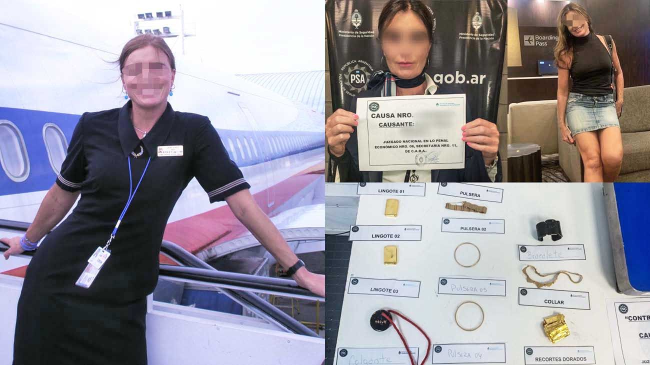 Acusan a una comisaria de a bordo y ex Reina de la Nieve por contrabando de oro
