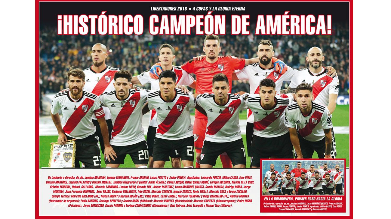 Ya salió el Reviposter de River Plate, campeón de la Copa Libertadores