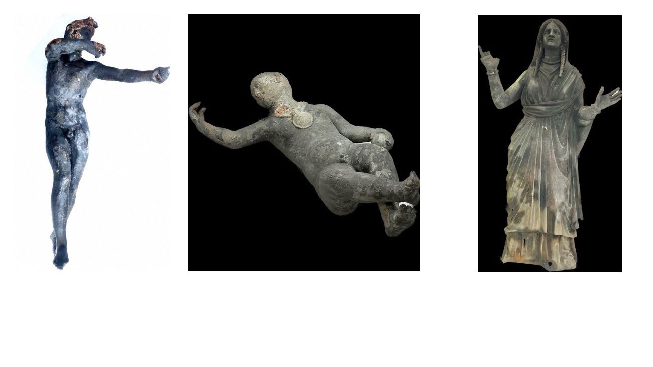 Italia: hallan un impresionante tesoro de 5.000 monedas romanas de oro y 24 estatuas de 2.300 años