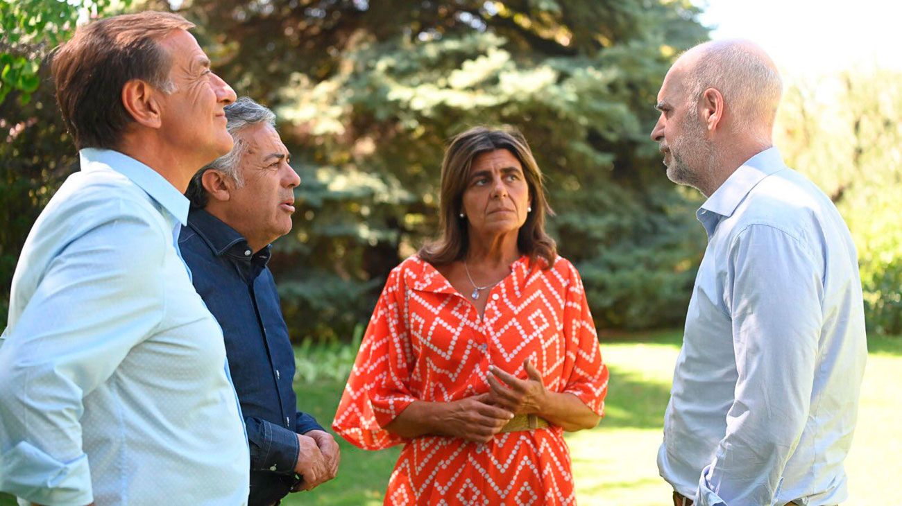 Tras la tensión, Larreta se mostró con Cornejo