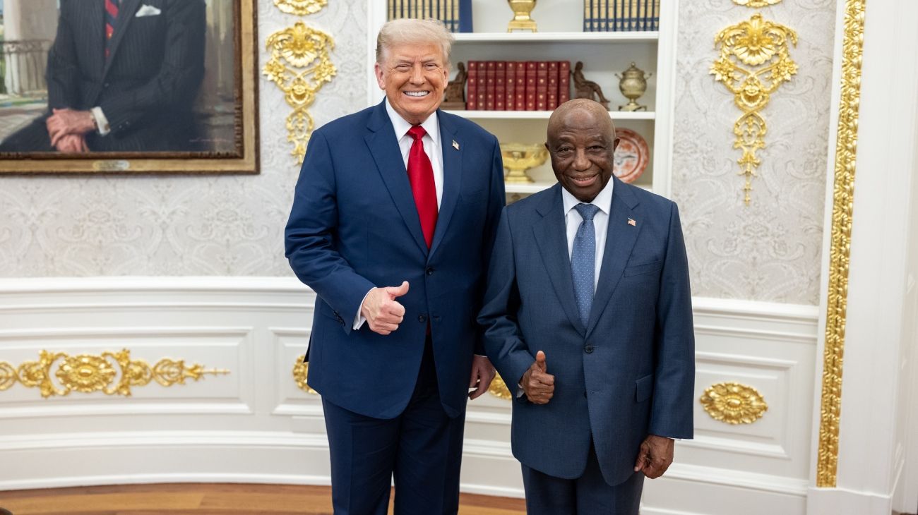 Donald Trump protagonizó un vergonzoso blooper con el presidente de Liberia: "¿Dónde estudiaste?"